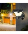 0,8W Solara LED wandlamp met solar en afstandsbediening - CCT, IP44, zwart, incl. sensor