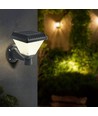 0,8W Solara LED wandlamp met solar en afstandsbediening - CCT, IP44, zwart, incl. sensor