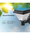 0,8W Solara LED wandlamp met solar en afstandsbediening - CCT, IP44, zwart, incl. sensor