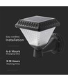 0,8W Solara LED wandlamp met solar en afstandsbediening - CCT, IP44, zwart, incl. sensor