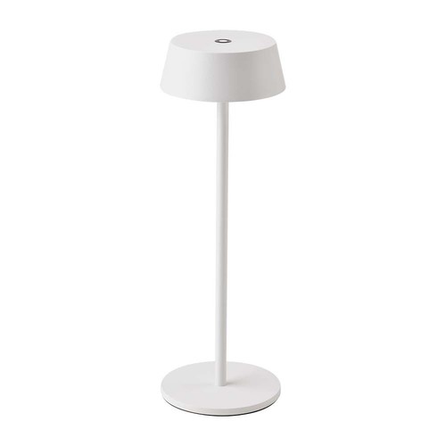 2W oplaadbare LED tafellamp, wit - IP54, touch dimbaar, 5V, warm wit, tot 10 uur batterij
