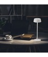 2W oplaadbare LED tafellamp, wit - IP54, touch dimbaar, 5V, warm wit, tot 10 uur batterij