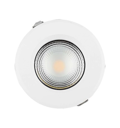 30W Ø22cm LED inbouwpanel - 120lm/W, koud wit, gat: Ø20,7 cm, afm: Ø22 cm, witte rand