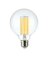 E27 6W LED filament lamp - G95, 600lm, 3000K, 300° stralingshoek