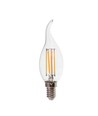E14 4W LED kaarslamp met tip - Filament, 400lm, 6500K, Samsung LED chip