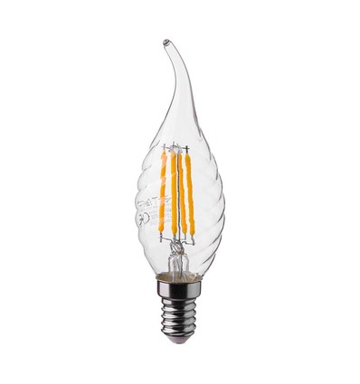 E14 4W LED vlamlamp - Filament, kaarslamp, 4000K