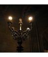 E27 4W LED kaarslamp - G45, filament, 2200K, amberkleurig
