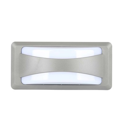12W LED Bulkhead Softlight - IP65, 1160lm, grijs, buiten wandlamp