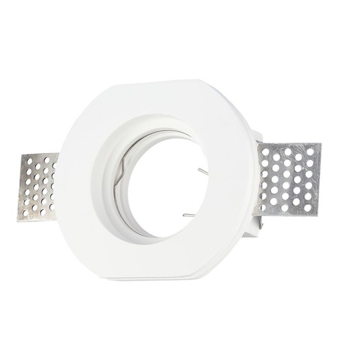 GU10 Gips Lamp Rond - wit