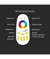 Draadloze Touch RGB+W afstandsbediening - 4 zones, 2.4GHz, wit, voor RGB+W LED strips