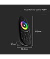 Touch afstandsbediening voor RGB+W - Zwart, 4 zones, 2.4GHz, batterijgevoed