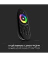 Touch afstandsbediening voor RGB+W - Zwart, 4 zones, 2.4GHz, batterijgevoed