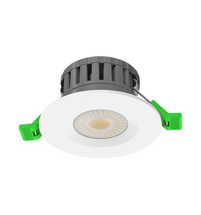 5W/8W LED inbouwspot, fire-rated - 830lm, IP65, dimbaar, CCT, 60 graden, wit/zwart/chroom finish