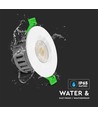 5W/8W LED inbouwspot, fire-rated - 830lm, IP65, dimbaar, CCT, 60 graden, wit/zwart/chroom finish