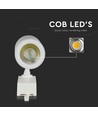 35W 3-fase spanningsrail spot - 24 graden, 6400K, wit, COB LED, 4-fase tracklight