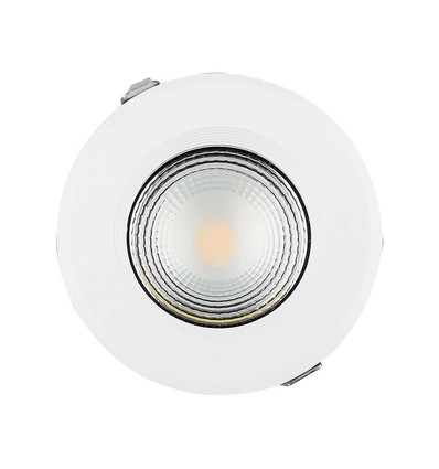 40W Ø22,1cm LED inbouwpanel - 120lm/W, COB, koud wit, Gat: Ø20,7 cm, Afmeting: Ø22,1 cm