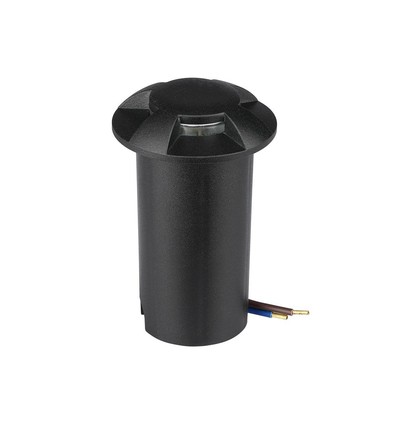 1W LED grondspot - 6400K, zwart, 12V