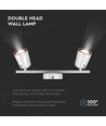 12W dubbele LED wandlamp - 3000K, wit