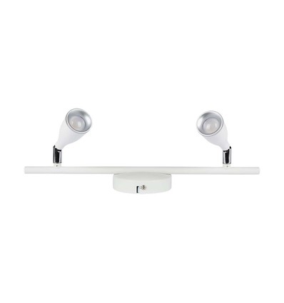 9W dubbele LED wandlamp - 3000K, wit