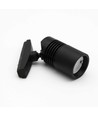 PicoTrack 3,5W Mini LED railsspot - Zwart, Geschikt voor PicoTrack rails, RA92, 24V