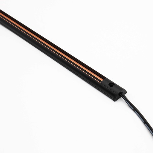 PicoTrack 50 cm rails - 24V, magnetisch, zwart, voor glasvitrines / etalageverlichting