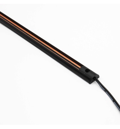 PicoTrack 100 cm rails - 24V, magnetisch, zwart, voor glasvitrines / etalageverlichting