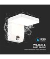 17W LED wandlamp met sensor, wit - 2580lm, IP65, 4000K, vierkant, PIR sensor