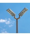 300W LED solar straatverlichting - 3500lm, 6400K, aluminium, IP65, incl. zonnepaneel en batterij