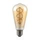 E27 5W dimbare LED-lamp - ST64, filament, amberkleurig glas, extra warm 1800K