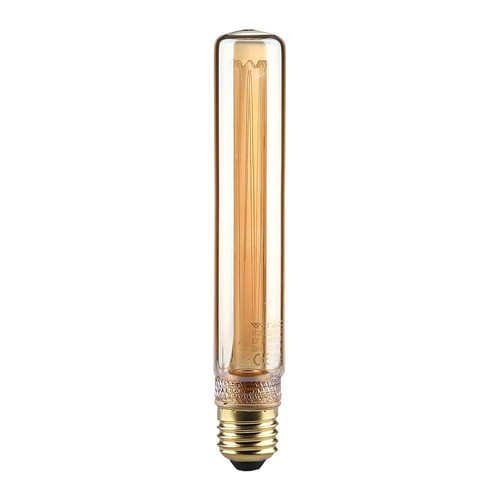 E27 2W T30 LED art filament lamp - 1800K, amber glas, vintage effect, lasergravure