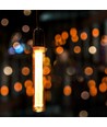 E27 2W T30 LED art filament lamp - 1800K, amber glas, vintage effect, lasergravure
