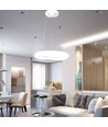 60cm 36W CCT dimbare design pendellamp - Rond, 3900lm, incl. afstandsbediening, 3 jaar garantie