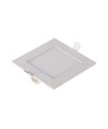 6W Vierkant LED inbouwpaneel - 490lm, 6400K, Gat: 11cm, Afm: 12x12cm, incl. driver