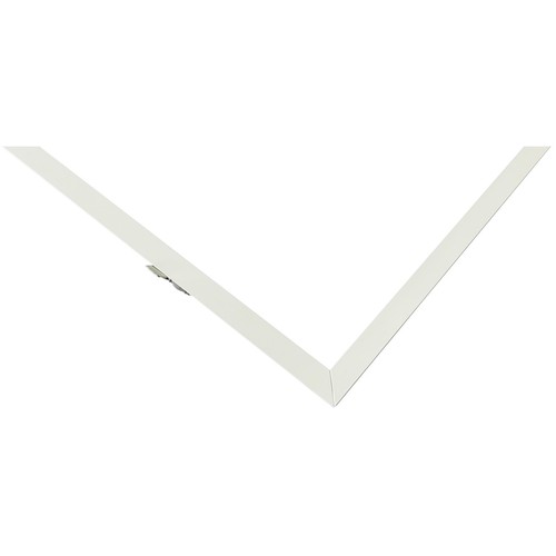 Inbouwframe voor 120x30 LED-paneel - Nieuw model, past op Troldtekt zonder aanpassing, witte rand