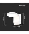 17W Ronde LED wandlamp - IP65, wit, 2500lm, 3000K, gevelverlichting