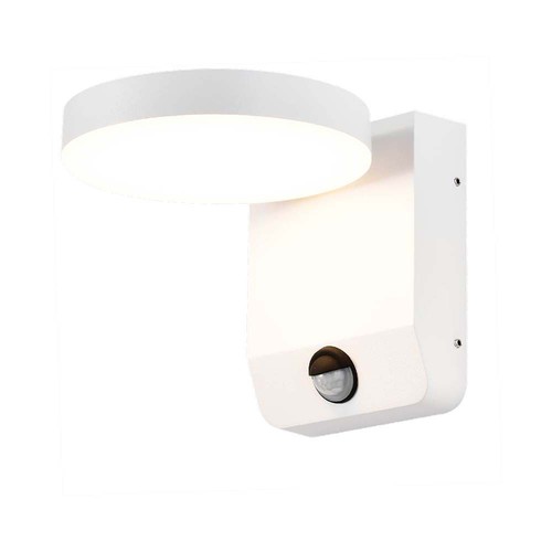 17W Ronde LED wandlamp met sensor - IP65, 2480lm, wit, PIR bewegingssensor, 4000K