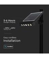 8W LED solar wandlamp met sensor - 950lm, 3000K, IP65, 4000mAh batterij