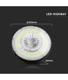 100W LED high bay, 185lm/W - Meanwell driver, dimbaar, 4000K, 5 jaar garantie