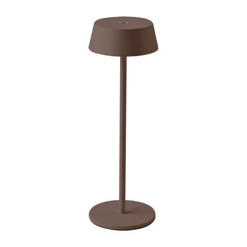 Oplaadbare LED tafellamp binnen/buiten - Corten, touch-dimbaar, IP54