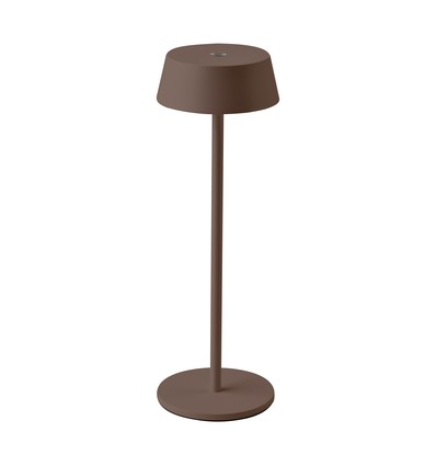 Oplaadbare LED tafellamp binnen/buiten - Corten, touch-dimbaar, IP54