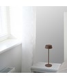 Oplaadbare LED tafellamp binnen/buiten - Corten, touch-dimbaar, IP54