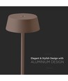 Oplaadbare LED tafellamp binnen/buiten - Corten, touch-dimbaar, IP54