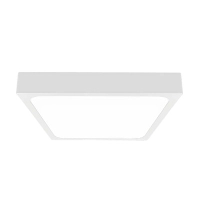 30W LED plafondlamp - 6500K, witte rand, vierkant