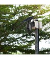 Buiten WiFi PTZ camera op zonne-energie - 360°, Full HD, IP65, zwart