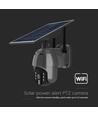 Buiten WiFi PTZ camera op zonne-energie - 360°, Full HD, IP65, zwart