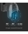 Buiten WiFi PTZ camera op zonne-energie - 360°, Full HD, IP65, zwart