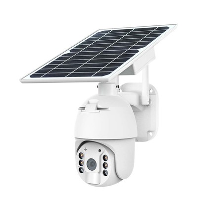 WiFi HD Smart Solar PTZ camera met zonnepaneel - 2MP, IP65, PIR sensor, 360° rotatie, Smart Life app