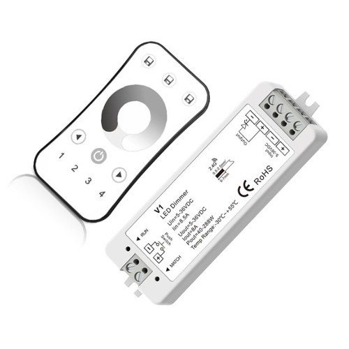 LEDlife rWave controller met afstandsbediening - 12V (96W), 24V (192W)