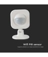WiFi PIR sensor - Smart Home, 120 graden, wit, werkt met Alexa en Google Home