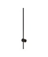 12W LED wandlamp, RA90 - IP65, zwart, 1590lm, 3000K, 65cm hoog